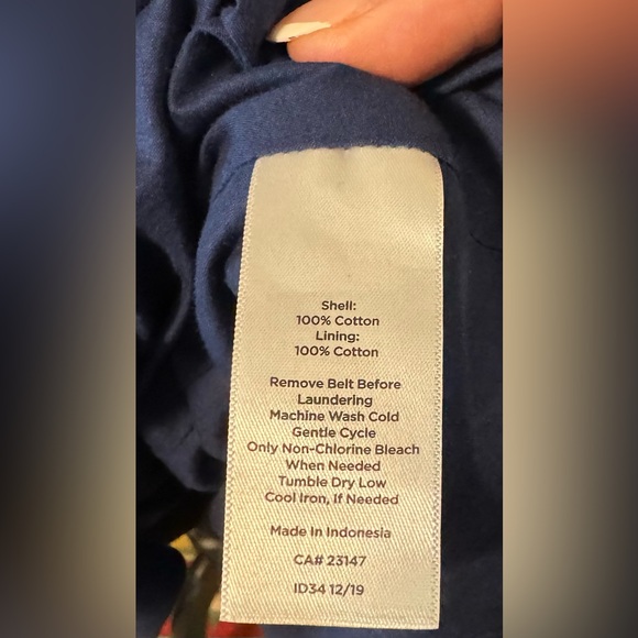 Talbots tropical print, high-low, ruffle hem cotton midi/maxi dress, 20W, EUC - Picture 4 of 5